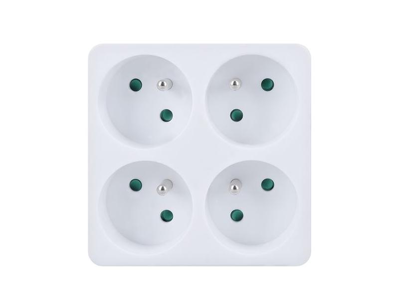  SOLIGHT rozbočka, 4 x 10A, bílý (white)
