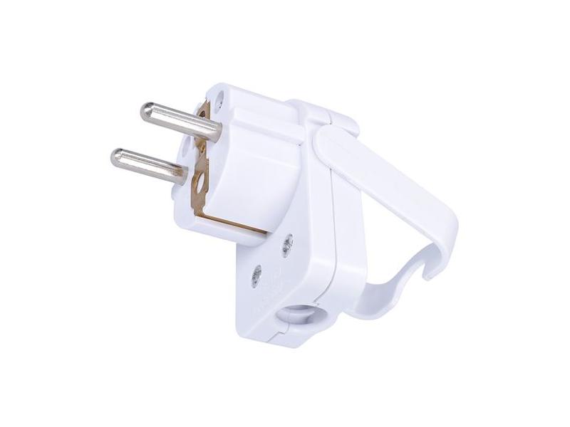  SOLIGHT zástrčka úhlová, bílý (white)