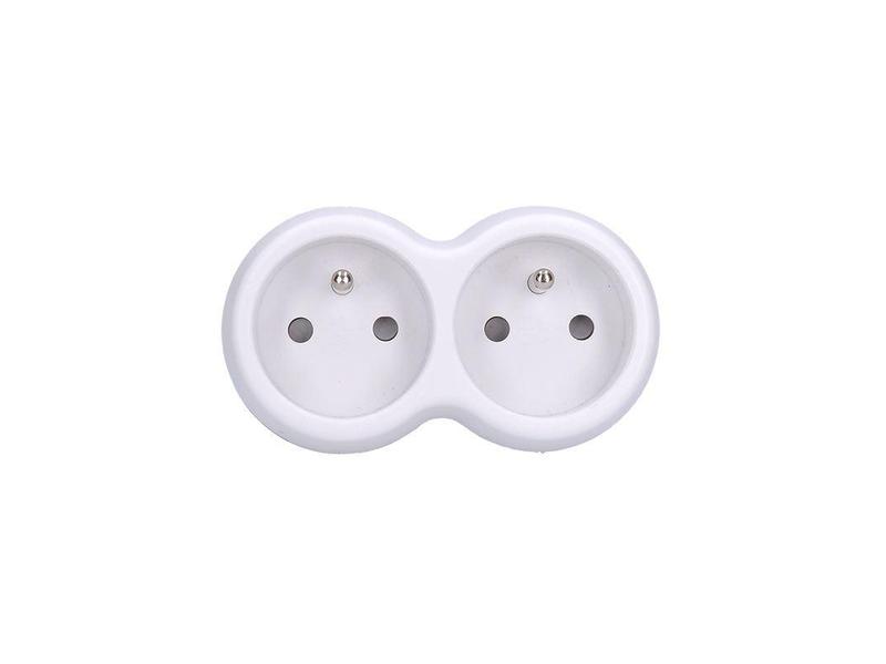  SOLIGHT rozbočka 2x10A, bílý (white)