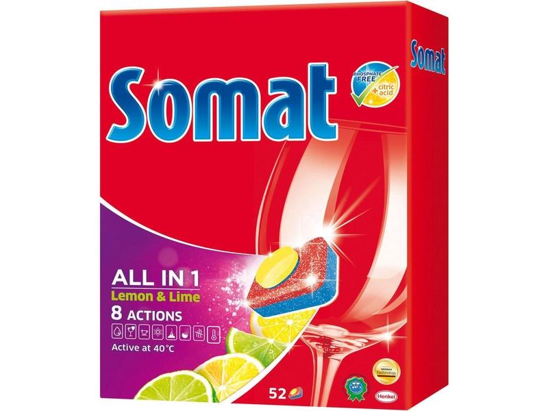  SOMAT ALL IN ONE LEMON 52KS TABLETY