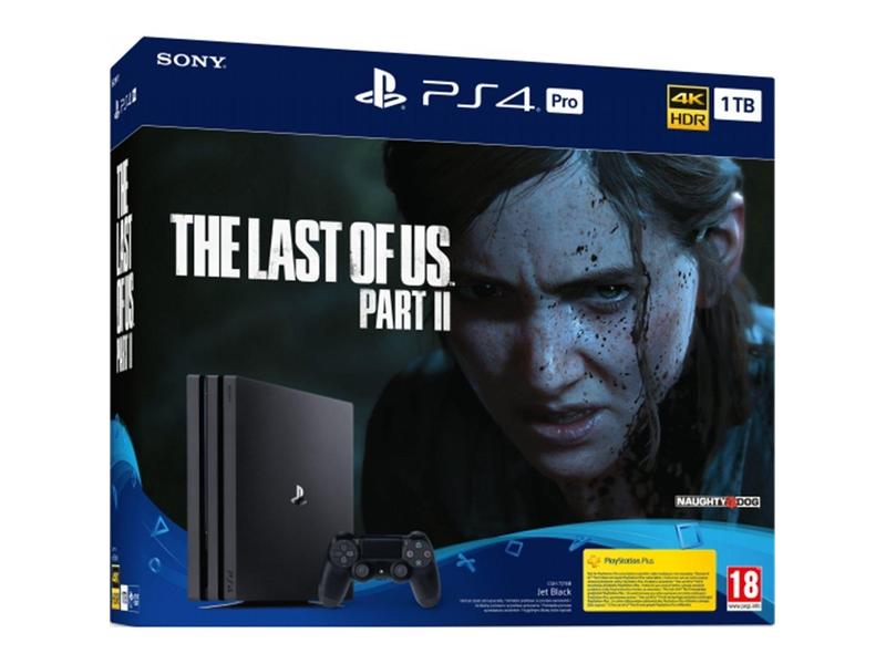 Herní konzole SONY Playstation 4 Pro černý 1TB + hra The Last Of Us Part II