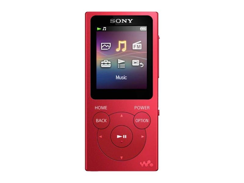 MP3 přehrávač SONY WALKMAN NWE-394R, červený (red)