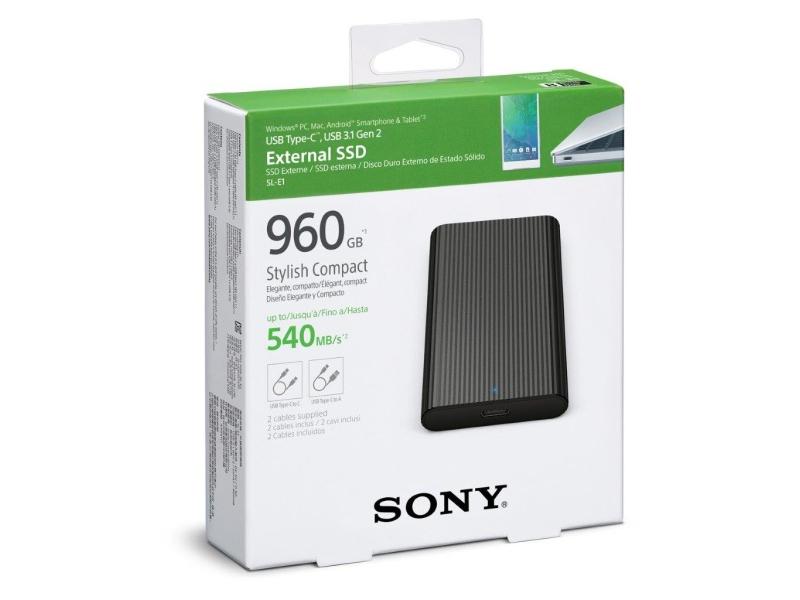 Přenosný pevný disk SONY 2.5'' externí HDD 960GB, stříbrná (silver)
