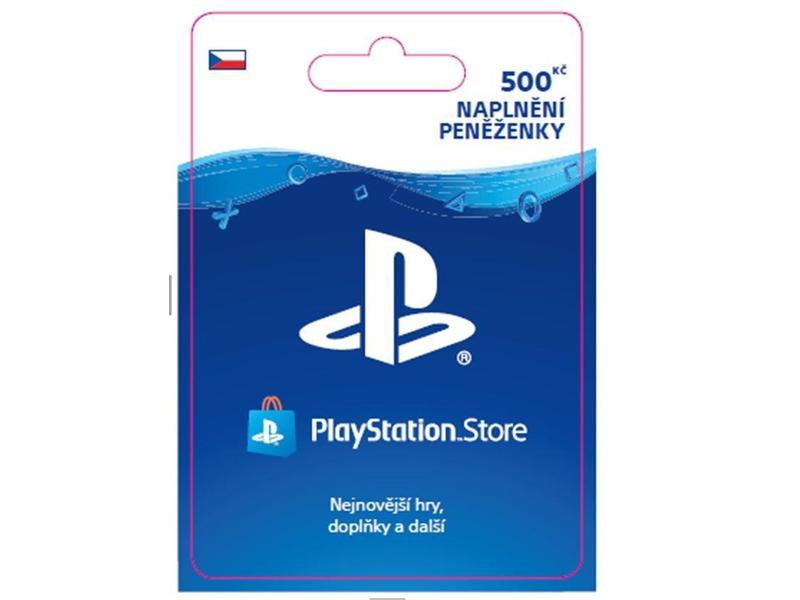 Dobíjecí karta SONY PlayStation Store - Kredit 500 Kč - CZ Digital