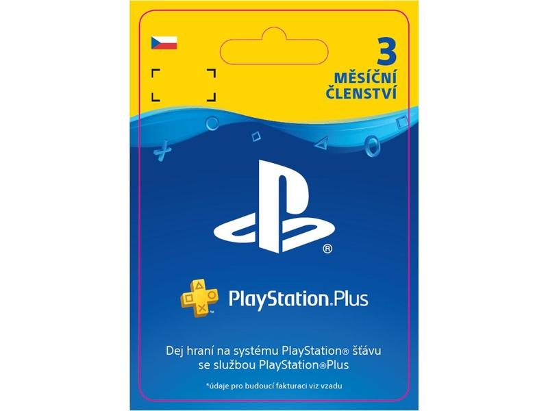 Dobíjecí karta SONY PlayStation Plus 3 měsíční členství - CZ Digital