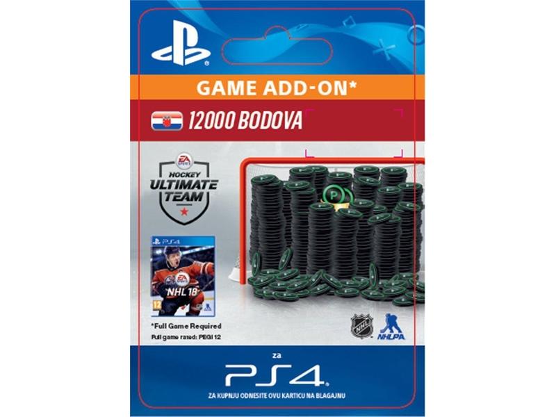Herní doplněk SONY 12000 NHL 18 Points Pack - PS4 CZ ESD