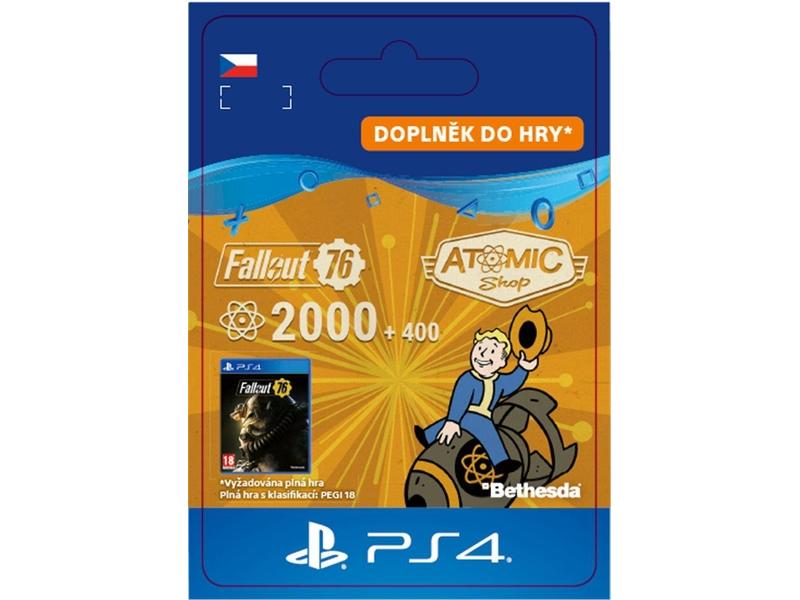 Herní doplněk SONY Fallout 76: 2000 (+400 Bonus) Atoms - PS4 CZ ESD