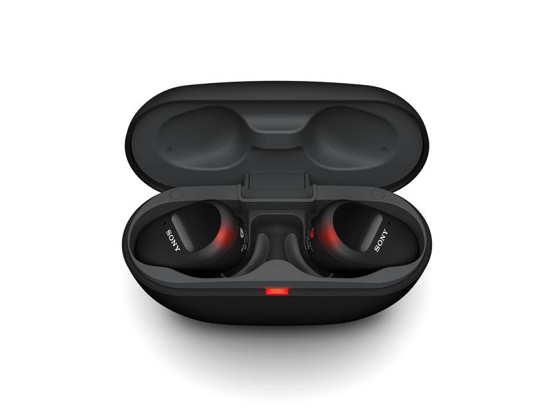 Bezdrátová sluchátka SONY True Wireless WF-SP800N, černá (black)