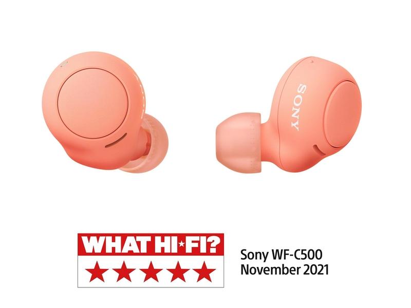 Bezdrátová sluchátka SONY True Wireless WF-C500, červená (red)