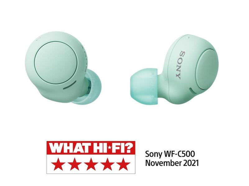Bezdrátová sluchátka SONY True Wireless WF-C500, zelená (green)
