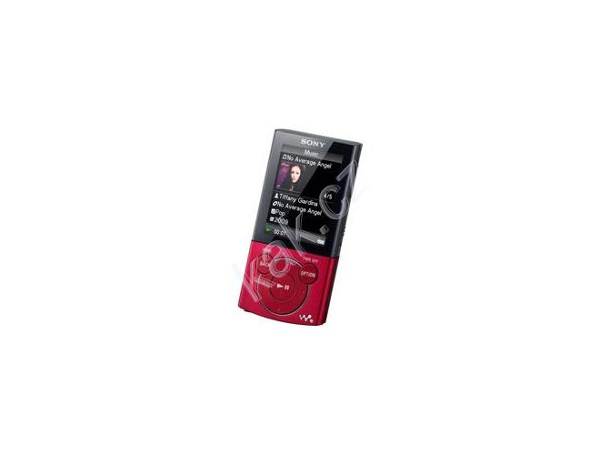 Přenosný MP3 přehrávač SONY  NWZ-E444R, červený (red)