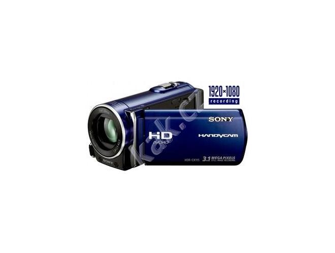 Digitální videokamera SONY  HDR-CX115EL, modrá (blue)