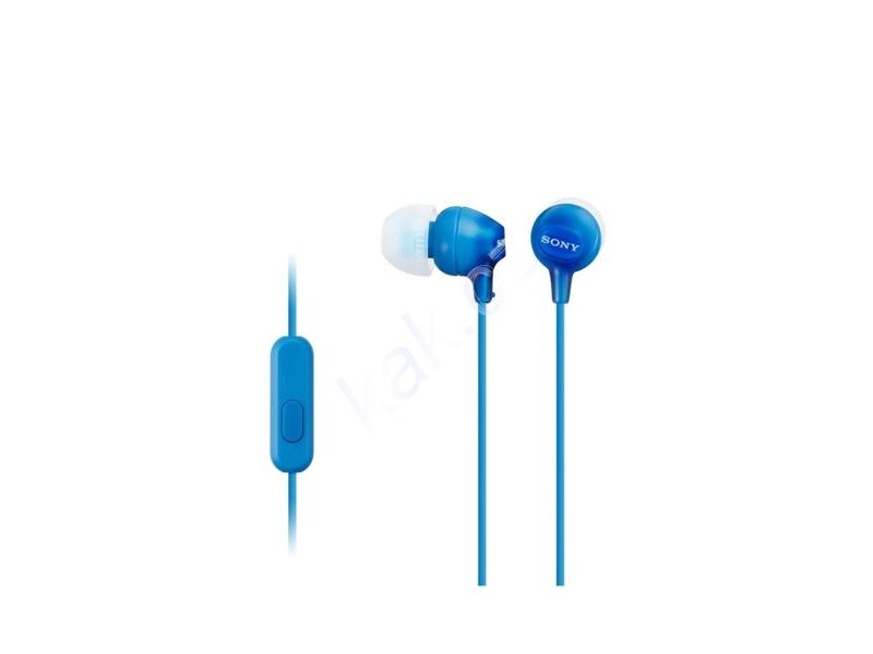 Sluchátka SONY MDR-EX15AP, modrá (blue)