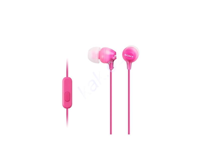 Sluchátka SONY  MDR-EX15AP, růžová (pink)