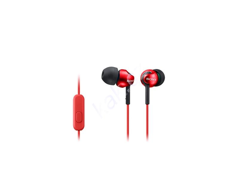 Sluchátka SONY MDR-EX110AP, červená (red)