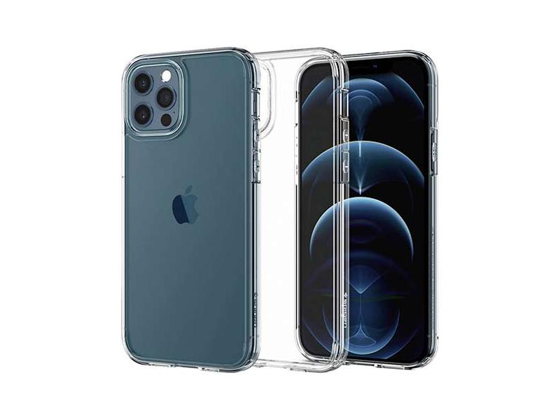 Kryt SPIGEN Crystal Hybrid pro iPhone 12/12 Pro, průhledný