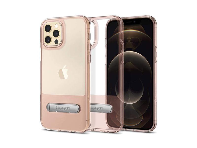 Kryt SPIGEN Slim Armor Essential pro iPhone 12/12 Pro - Rose Crystal