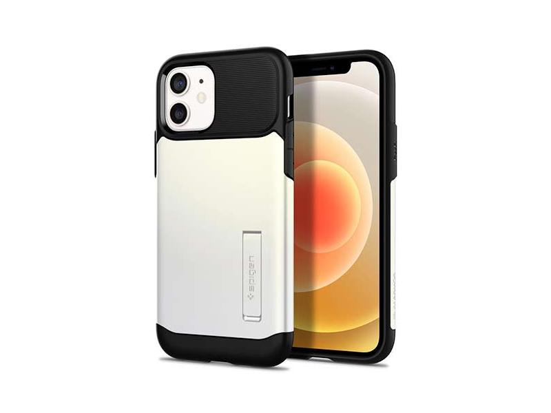 Kryt SPIGEN Slim Armor pro iPhone 12/12 Pro - White