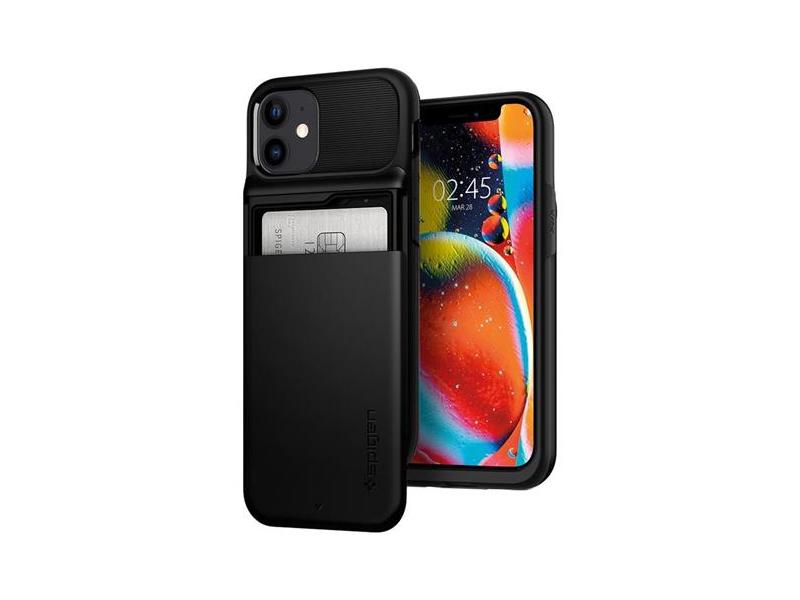 Kryt SPIGEN Slim Armor Wallet pro iPhone 12 mini - Black