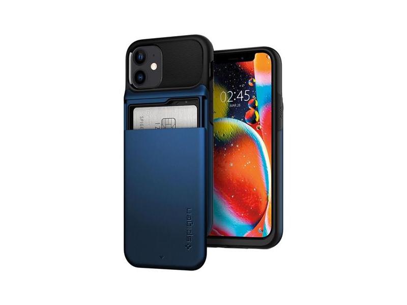 Kryt SPIGEN Slim Armor Wallet pro iPhone 12 mini - Navy