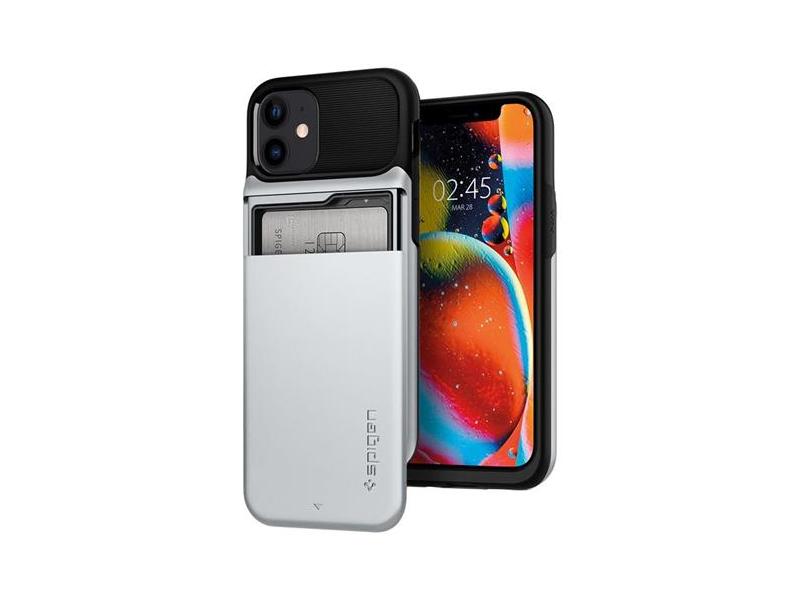Kryt SPIGEN Slim Armor Wallet pro iPhone 12 mini - Silver