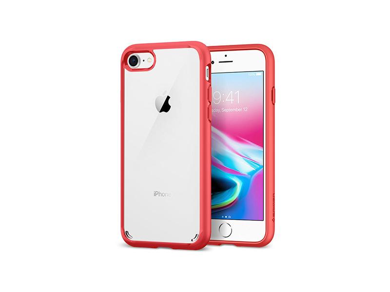 Pouzdro pro iPhone SPIGEN Ultra Hybrid 2 pro iPhone SE/8/7 - Red