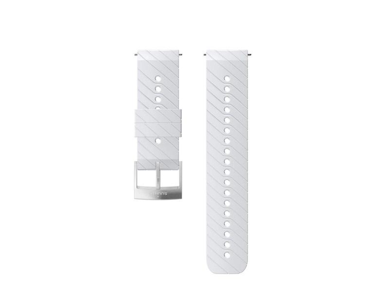 Řemínek SUUNTO silikonový velikost M - white/steel