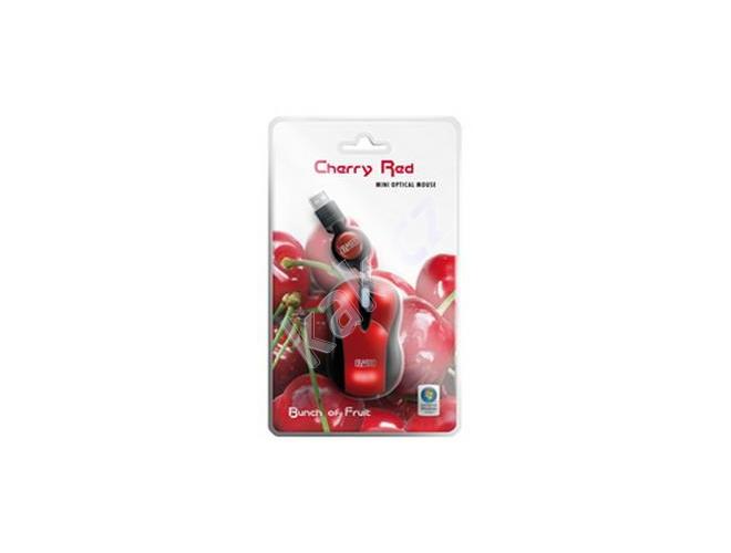 Mini myš pro notebooky SWEEX  Cherry Red, červená (red)
