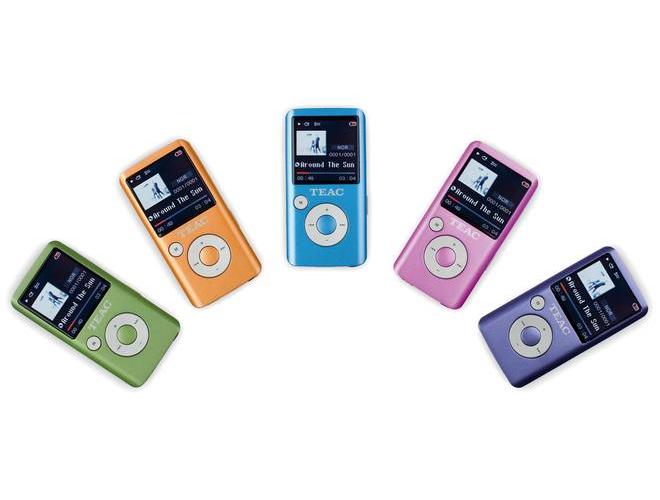Přenosný MP3 přehrávač TEAC  MP-211 FM 8GB, fialový (violet)