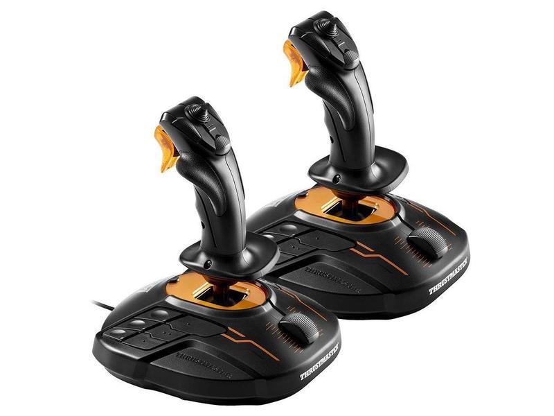 Joystick THRUSTMASTER T16000M Space sim duo stick HOTAS, černý/oranžový (black/orange)