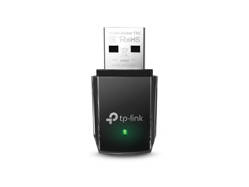 WiFi síťová karta TP-LINK Archer T3U AC1300 USB 3.0 Wifi Adapter, černý (black)