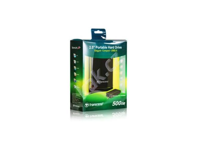 Přenosný pevný disk TRANSCEND  StoreJet 25C Mobile 500GB, stříbrný (silver)