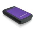 Odolný přenosný pevný disk TRANSCEND StoreJet 25H3P 2TB, fialová (purple)