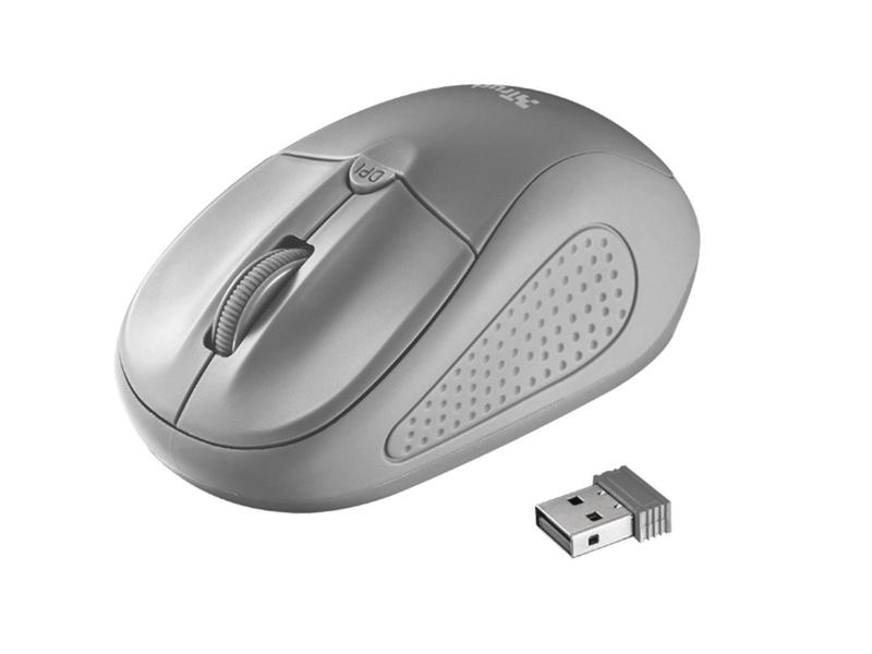 Bezdrátová myš TRUST Primo Wireless Mouse, šedá (grey)