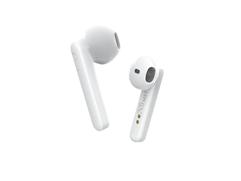 Bezdrátová sluchátka TRUST Primo Touch Bluetooth Wireless, bílý (white)