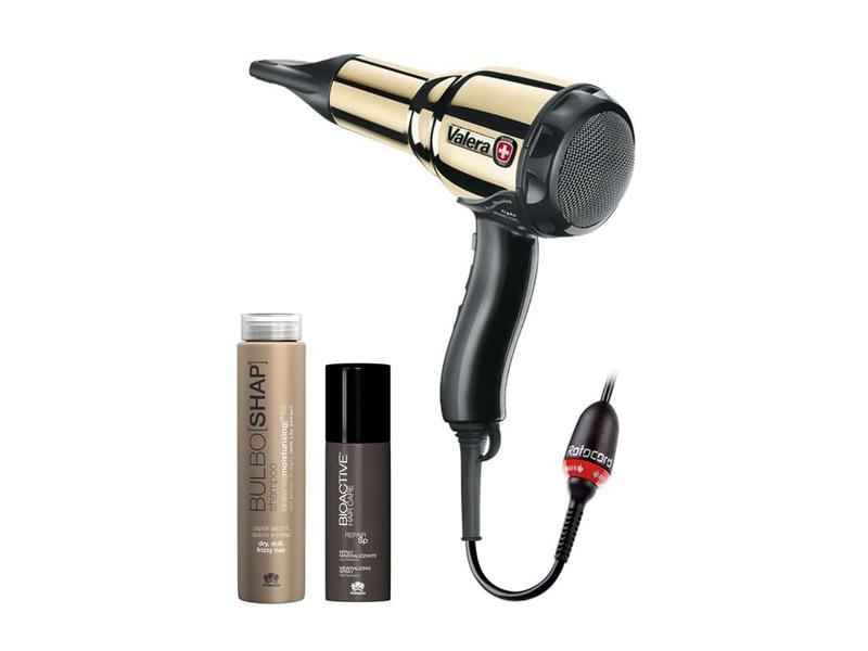 Fén VALERA Swiss METAL-MASTER "Light" Ionic ROTOCORD + kosmetika