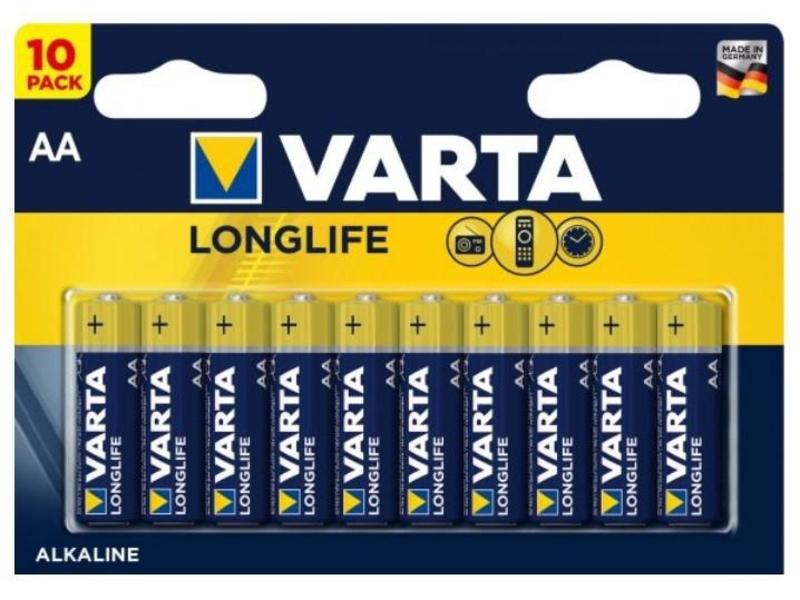 Alkalické baterie VARTA Longlife 4106, 10 ks