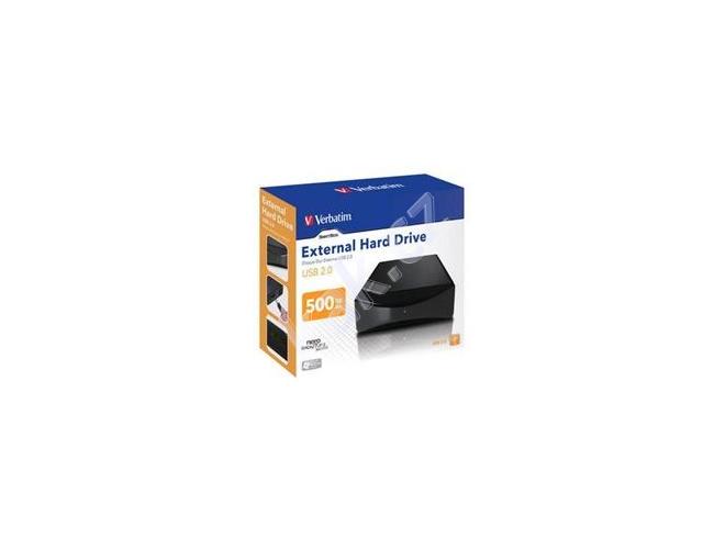 Přenosný pevný disk VERBATIM  External Hard Drive 500GB, černý (black), externí
