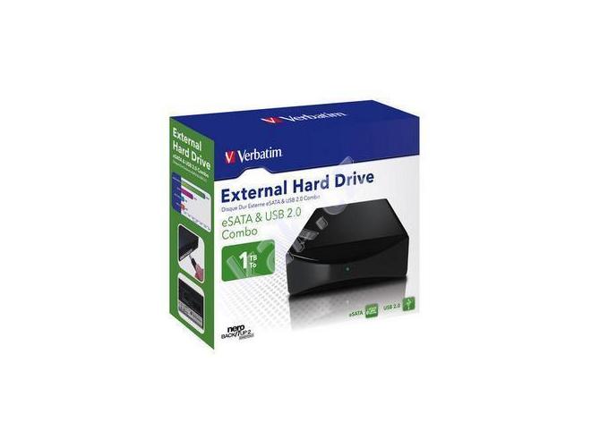 Přenosný pevný disk VERBATIM  External Hard Drive 1TB, černý (black)