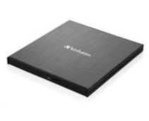 Obrázek k produktu: VERBATIM externí mechanika Ultra HD 4K Blu-ray External Slimline Writer (USB 3.1, USB-C)
