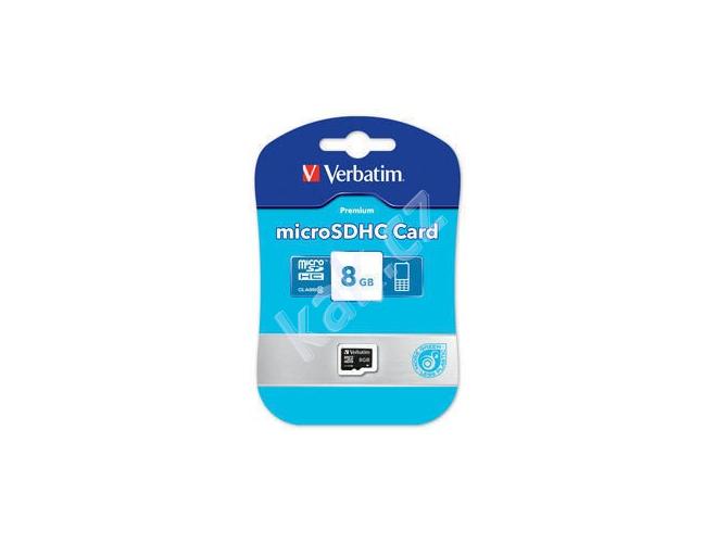 Paměťová karta VERBATIM  microSDHC 8GB