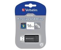 Obrázek k produktu: VERBATIM Store n Go PinStripe 16GB, černý (black)