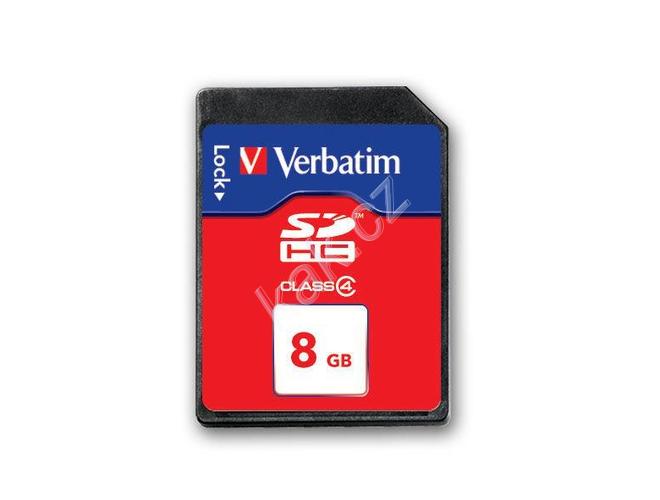 Paměťová karta VERBATIM  SDHC 8GB