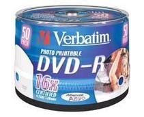 Obrázek k produktu: VERBATIM DVD-R 16x DatalifePlus, Printable, 50ks cakebox