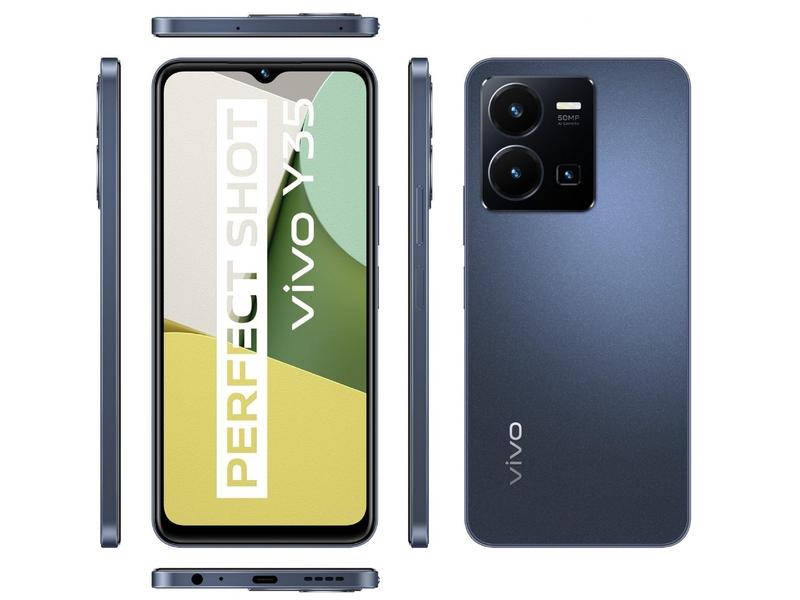 Mobilní telefon VIVO Y35, modrá (blue)