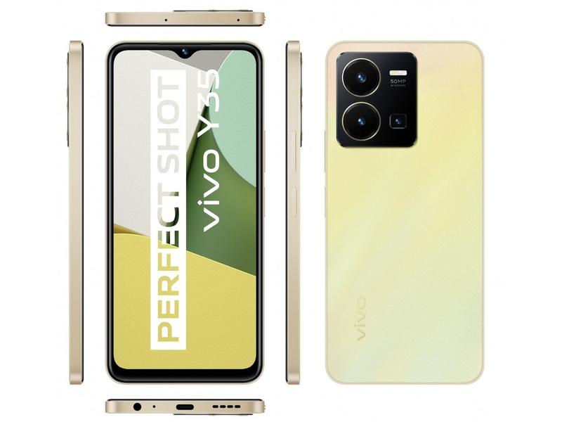 Mobilní telefon VIVO Y35, zlatá (gold)