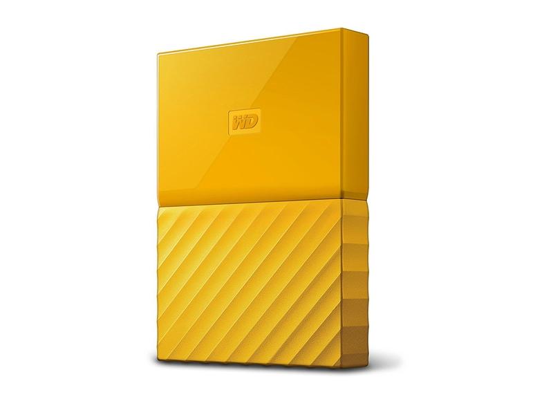 Přenosný pevný disk WD My Passport 4TB, žlutý (yellow)