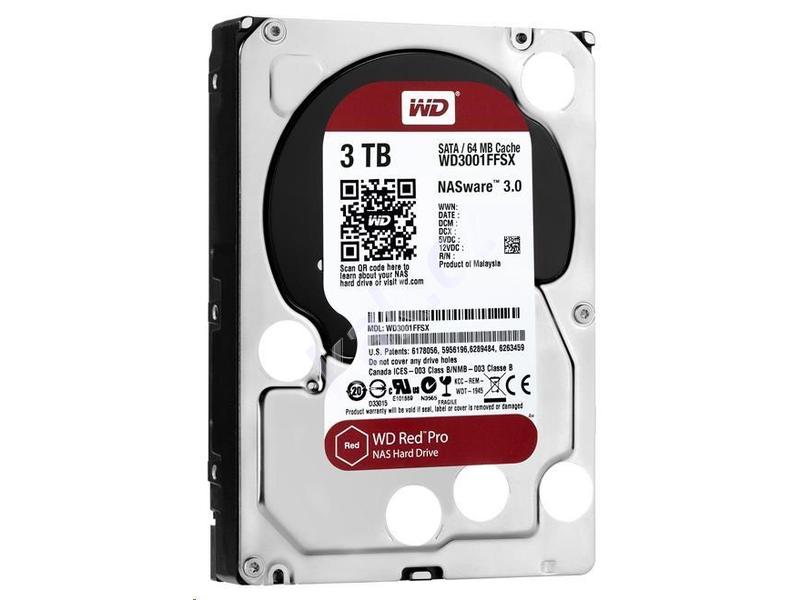 Pevný disk WESTERN DIGITAL  RED Pro NAS EDITON WD3001FFSX 3TB