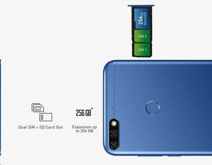 Mobilní telefon HONOR 7C Blue Dual Sim modrý blue