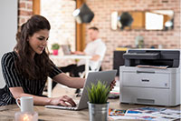 Tiskárna BROTHER DCPL3510CDW bílá white